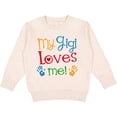 thumbnail image 2 of Inktastic My Gigi Loves Me Grandchild Toddler Sweatshirt, 2 of 4