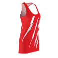 thumbnail image 3 of Effete Feline Claw Marks Scratch Women Cut & Sew Racerback Dress (AOP), 3 of 7