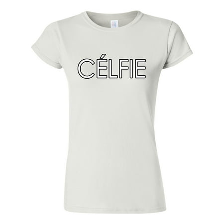 Junior Celfie Selfie Funny Humor DT T-Shirt Tee