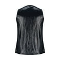 thumbnail image 3 of TKLPEHG Sleeveless Tops for Women Crew Neck Regular Loose Shirts Going Out Tops Summer Fashion Sleeveless T Shirts Solid Color Casual Blouses (Black,L), 3 of 4