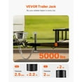 thumbnail image 4 of VEVOR A Frame Trailer Jack Bolt on Trailer Tongue Jack 5000 lbs 15-inch Travel, 4 of 10
