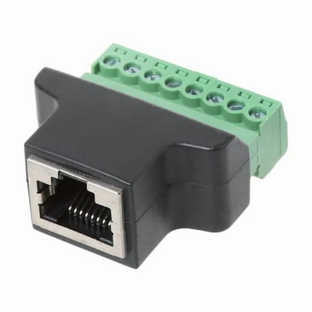 RJ45 Female to 8-PIN Terminal Connector