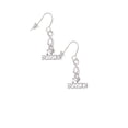 thumbnail image 3 of Delight Jewelry I 'Heart' Fastpitch Silver tone Infinity French Earrings, 3 of 4