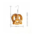 thumbnail image 4 of Juguetón pan de acrílico Pendientes caprichosa plana 2D Diseño Joyería del partido para las mujeres, 4 of 7