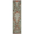 thumbnail image 2 of SAFAVIEH Wyndham Thurstan Floral Geometric Wool Runner Rug, Blue/Rust, 2'3" x 9', 2 of 6