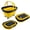 Slate Grey/Mandrain Yellow, variant on SAMMART 17L (4.5 Gallon) Collapsible Basket with Handle-Portable Outdoor Picnic Basket/Crate with 360Ëš Rotating Wheels-Foldable Shopping Bag-Space Saving Storage Container