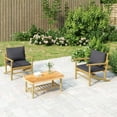 thumbnail image 1 of vidaXL Chaises de Jardin 2 Pcs avec Coussins Gris Foncé Bambou, 1 of 4