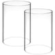 thumbnail image 2 of 2 uds., portavelas transparente de huracán, portavelas, decoración, sombra de vela, cilindro, portavelas, suministros, cortinas decorativas de vidrio para velas, 2 of 5