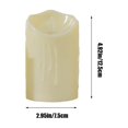thumbnail image 3 of ¡Últimas Unidades a Precios Bajos!, Vela electrónica de simulación, vela LED, velas de té, velas en forma de lágrima, decoración, luces de acera para bodas y Navidad Akmoler, 3 of 8