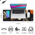 thumbnail image 5 of Long Mouse Pads for Desk,Halloween Patterned Pumpkins (2) Desk Mats on Top Of Desks, Desk Mouse Pad Extra Large with 3mm Non-Slip Base and Stitched Edge for Gaming,Office,Work,Home 31.5x11.8in, 5 of 5