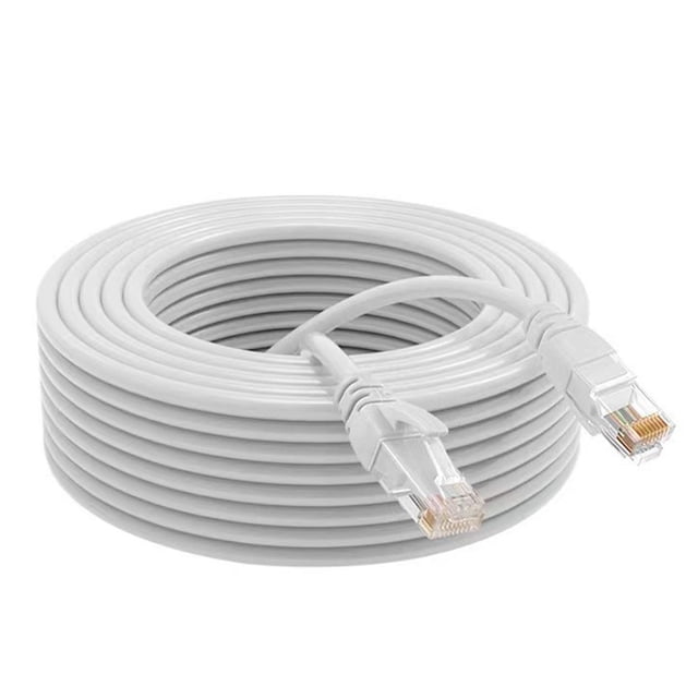 SPRING 10m CAT 6 Patch Cord Network Cable For RJ45 Network Ethernet Cable White/Black white