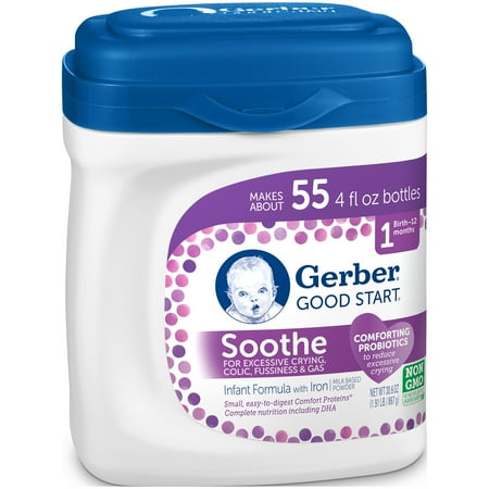 Gerber Good Start Soothe Non-GMO Powder Infant Formula, Stage 1, 30.6 oz