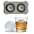 thumbnail image 1 of Baseball Ice Ball Maker - Silicone Whiskey Ice Molds, Slow-Melting Cocktail Ice Cubes, Realistic Baseball Stitching Design, JKODE, 1 of 9