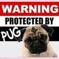 thumbnail image 2 of CafePress - Protected By Pug Infant Bodysuit - Baby Light Bodysuit, Size Newborn - 24 Months, 2 of 4