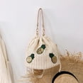 thumbnail image 5 of LinYooLi Straw Bucket Bag for Women, Summer Straw Beach Bag Woven Bucket Bag Drawstring Purses Hobo Handbag for Vacation, 5 of 7