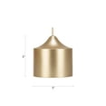 thumbnail image 2 of Mega Candles 1 pc Unscented Gold Dome Top Round Pillar Candle, Hand Poured Premium Wax Candles 3 Inch x 3 Inch, Home Décor, Wedding Receptions, Baby Showers, Birthdays, Celebrations, Party & More, 2 of 2