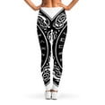 thumbnail image 2 of Viking Triple Horn Of Odin Print Leggings, Vikings Sexy Yoga Leggings For Women., 2 of 5