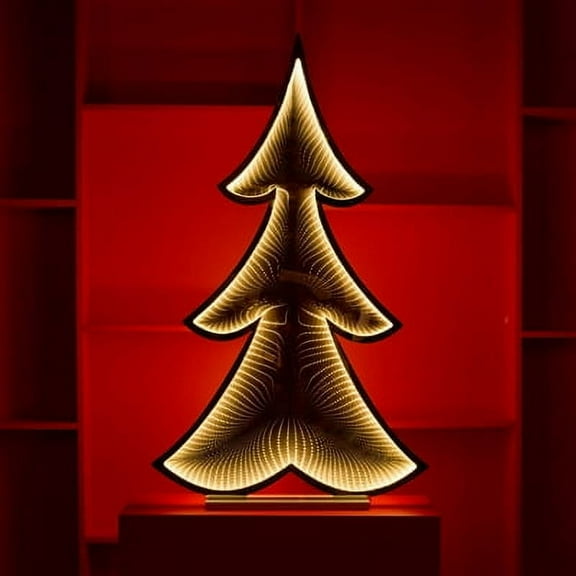 Large 46"H Christmas Tree Infinity Light