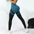 thumbnail image 2 of Mnuaqn Women High Waisted Leggings Seamless Workout Yoga Pants Butt Lift Tummy Control Blue for Size XL, 2 of 7