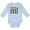 AE-Light Blue, variant on Inktastic Christmas Dabbing Tin Soldier Boys or Girls Long Sleeve Baby Bodysuit