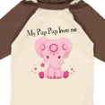 thumbnail image 4 of Inktastic Aditi My Pap Pap loves me Boys or Girls Long Sleeve Baby Bodysuit, 4 of 5