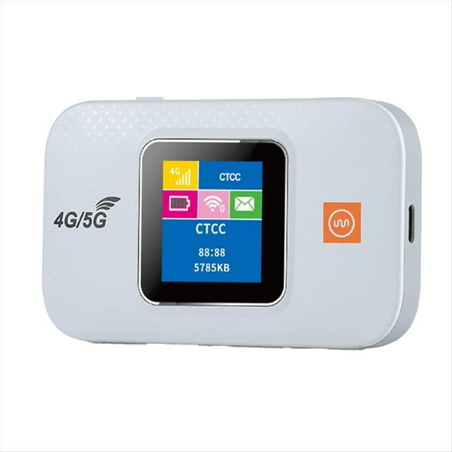 Enrutador WiFi Móvil E5577 4G LTE: Punto de Acceso Inalámbrico A Internet, Batería de 3000 MAh, Pantalla LCD, MiFi Portátil de Alta Velocidad