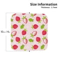 thumbnail image 2 of Kdxio Hand Drawn Strawberry Funny Coasters,4 Pcs Leather Coasters,Housewarming Gifts,Protect Furniture from Water Marks Scratch and Damage, 2 of 8