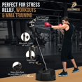 thumbnail image 3 of Soporte de boxeo de altura ajustable para sacos de boxeo Tech Tools, 3 of 6