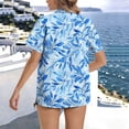 thumbnail image 7 of Mutghys Beach Shirts for Women Fashion Prints Lapel Hawaiian Button Up Shirts Breathable Refreshing Relaxed Beach Travel Pool Party Casual Shirts, 7 of 7