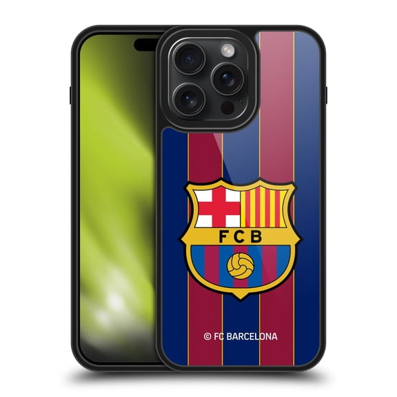 Head Case Designs FC Barcelona 2020/21 Crest Kit Home Gel Armour Case For Apple iPhone 15 Pro Max