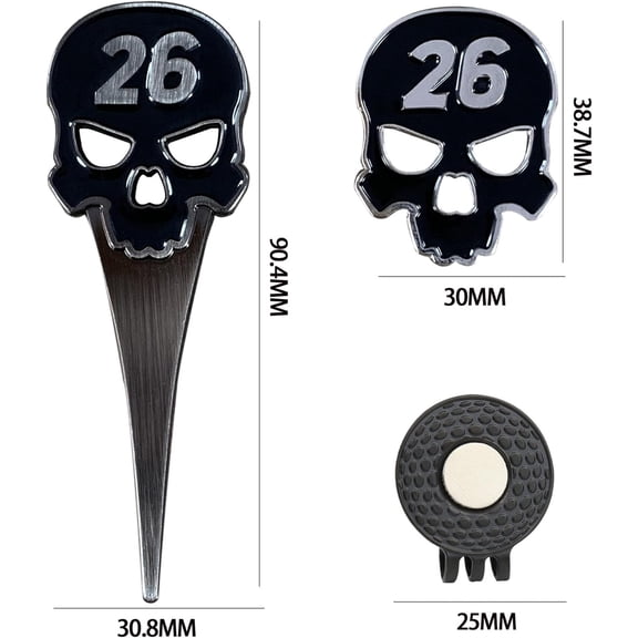 Golf Putter Repair Tool Double-Sided Magnetic Ball Marker