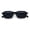 Black (Black), variant on PASTL Sunglasses Retro Rectangle Frame Unisex Vintage Fashion UV400 Tort, Pink