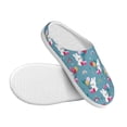 thumbnail image 3 of Picia Rabbit And Rainbow for Women's Lamb-hug Comfy Fleece House Slippers Memory Foam, Slip-on House Shoes Indoor Outdoor-40/41, 3 of 7