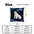thumbnail image 5 of Polar Bear Covers - Set of 2 Throw Pillow Covers with Unique Patterns for Living Room Decor - Available in 16x16, 18x18, and 20x20 Inches Throw Pillows for All Occasions, 5 of 6
