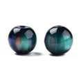 thumbnail image 3 of 50pcs Resin Beads Imitation Gemstone Round Light Sea Green 12x11.5mm Hole: 1.5~3mm, 3 of 3