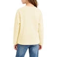 thumbnail image 7 of fnnxnal Girls Long Sleeve Cotton Tee, Beige Butterfly Floral Print Crew Neck T-Shirt, Casual Top for Girls 2-13 Years,Size 2-3 T, 7 of 7