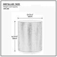 thumbnail image 6 of Kevinplus Black Coffee Table with Gold Rim Bottom End Table Round Wood Side Table for Living Room Bedroom, 6 of 10
