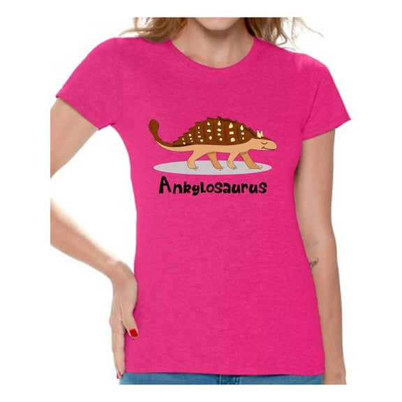 Awkward Styles Ankylosaurus Dinosaur Shirt for Women Dinosaur Tshirt Spirit Animal T Shirt for Women Ankylosaurus Gifts for Her Dinosaur Party Outfit Dinosaur Birthday Outfit Funny Ankylosaurus Shirt