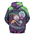 thumbnail image 3 of Rick And Morty Unisex Adult Hoodie Casual Hooded Sweatshirt Pullover Novelty 3D Printed Sweater Jacket S, 3 of 8