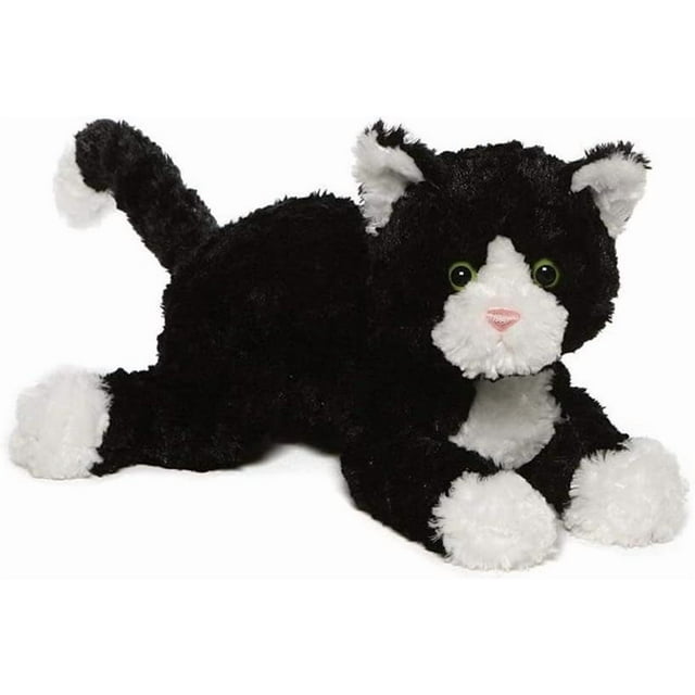 Peluche Gato Tuxedo Sebastian GUND 14pulg Felpa Suave Infantil Negro/Blanco
