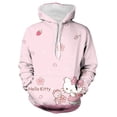thumbnail image 3 of Veste à Capuche Vintage 3D Imprimée Hello Kitty pour Femmes à Manches Longues avec Poches Style de Rue Printanier Vêtements d'Extérieur Esthétique Y2K HOEMLIN, 3 of 7