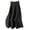 Black, variant on comerut Women Fall Winter Skirt Knitted Elastic High Waist Thick Soft Warm Stretchy Solid Color Loose Big Swing A-line Pocket Mid-calf Length Lady Commuting Midi Skirt