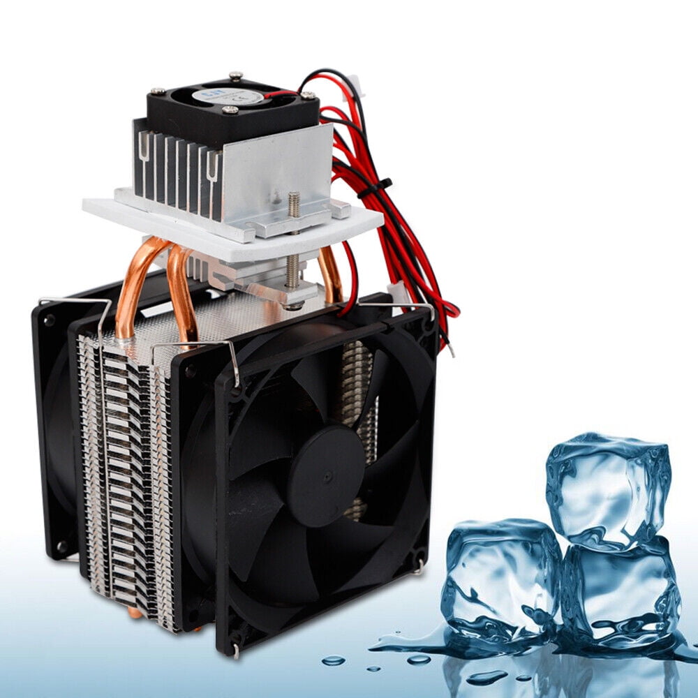 Thermoelectric Peltier Refrigeration Cooling System Kit Cooler Fan DIY