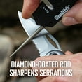 thumbnail image 3 of Smith’s Pocket Pal Mini Tactical Knife Sharpener - Black - 2 Stage Sharpener & Diamond Sharpening Rod - Outdoor Hunting Knife & Hook Sharpener - Compact, Durable, & Lightweight, 3 of 7