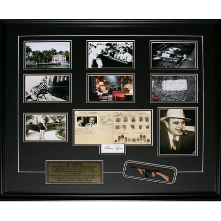 Al Capone Chicago Gangster Tommy Gun Reproduction Signature 6 Photo ...