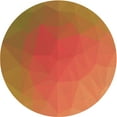 thumbnail image 1 of Ahgly Company Tapis Rond Lavable en Machine Intérieur Transitionnel Orange, 5 Pieds Rond, 1 of 7