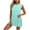 Sky Blue, variant on Timegard Lounge Sets for Women Crewneck Mid Long Tank Top Shorts Comfy Knit Outfits Summer Fashion