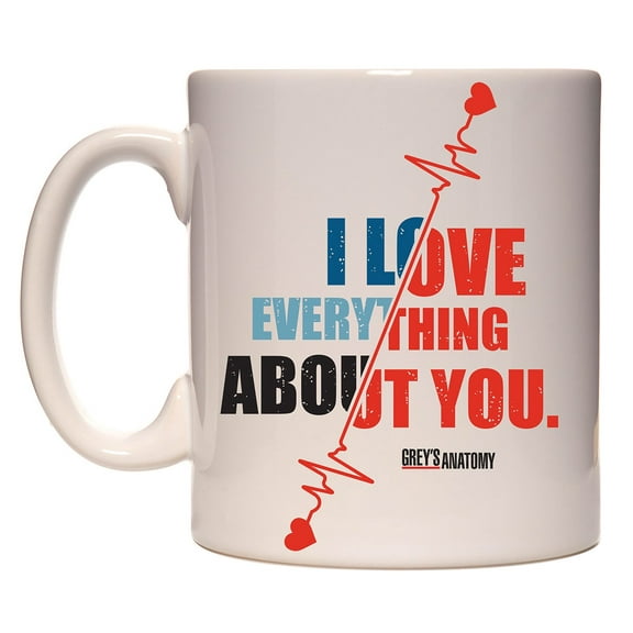 Grey's Anatomy I Love You Ceramic Coffee Mug 11 Oz.
