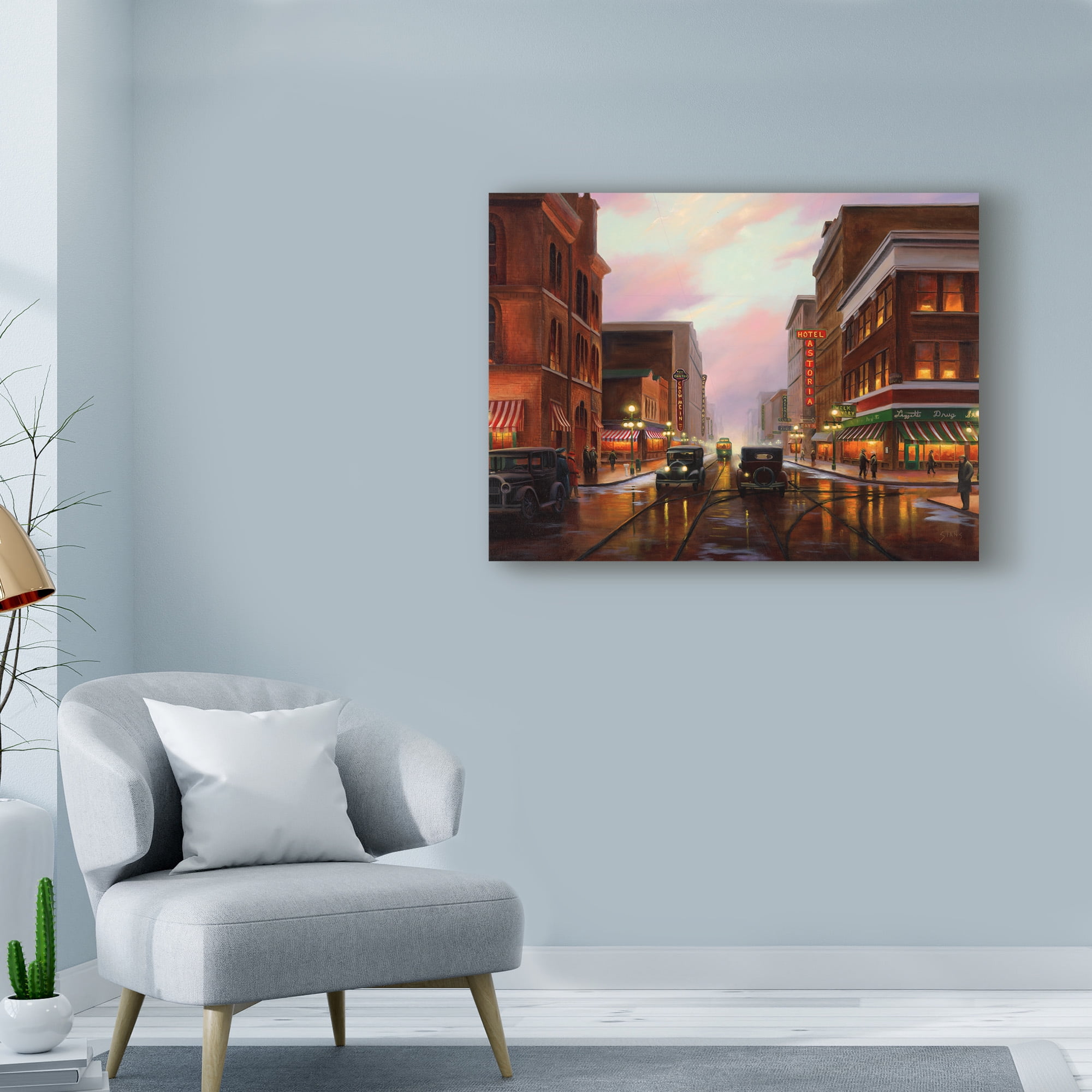 Trademark Fine Art 'Twilight Times' Canvas Art by Leo Stans
