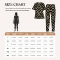 thumbnail image 5 of Women's 2 Piece Loungewear Pajama Set Short Sleeve Tee Top and Pants Set, Golden Sequin Glitter Geometric, 5 of 6